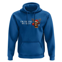 Funny Reindeer Christmas Meme Hoodie I Am Trying My Best - Wonder Print Shop