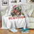 Funny Racoon Christmas Meme Throw Blanket Tummy Ache Survivor - Wonder Print Shop