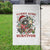 Funny Racoon Christmas Meme Garden Flag Tummy Ache Survivor - Wonder Print Shop