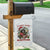 Funny Racoon Christmas Meme Garden Flag Tummy Ache Survivor - Wonder Print Shop