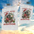 Funny Racoon Christmas Meme Garden Flag Tummy Ache Survivor - Wonder Print Shop