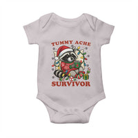 Funny Racoon Christmas Meme Baby Onesie Tummy Ache Survivor - Wonder Print Shop