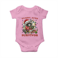 Funny Racoon Christmas Meme Baby Onesie Tummy Ache Survivor - Wonder Print Shop