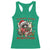 Funny Racoon Christmas Meme Racerback Tank Top Tummy Ache Survivor - Wonder Print Shop