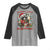 Funny Racoon Christmas Meme Raglan Shirt Tummy Ache Survivor - Wonder Print Shop