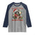 Funny Racoon Christmas Meme Raglan Shirt Tummy Ache Survivor - Wonder Print Shop