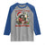 Funny Racoon Christmas Meme Raglan Shirt Tummy Ache Survivor - Wonder Print Shop