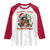Funny Racoon Christmas Meme Raglan Shirt Tummy Ache Survivor - Wonder Print Shop