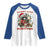 Funny Racoon Christmas Meme Raglan Shirt Tummy Ache Survivor - Wonder Print Shop