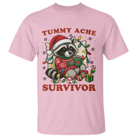 Funny Racoon Christmas Meme T Shirt Tummy Ache Survivor - Wonder Print Shop