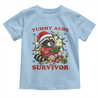 Funny Racoon Christmas Meme Toddler T Shirt Tummy Ache Survivor - Wonder Print Shop