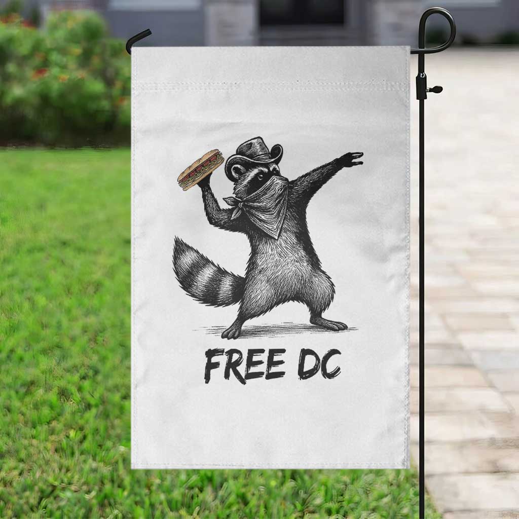 The Sandwich Guy Free DC Garden Flag Funny Racoon Meme - Wonder Print Shop