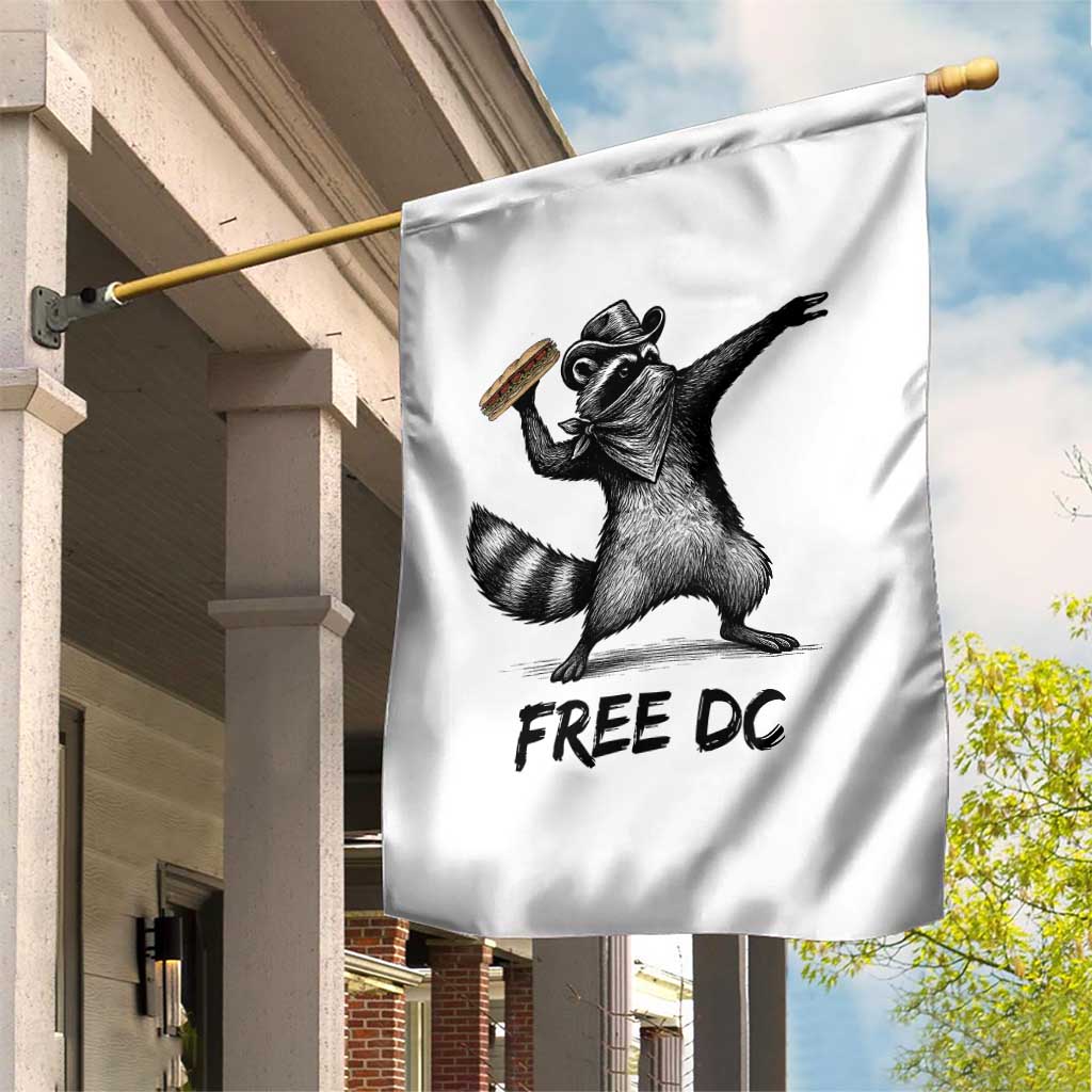The Sandwich Guy Free DC Garden Flag Funny Racoon Meme - Wonder Print Shop