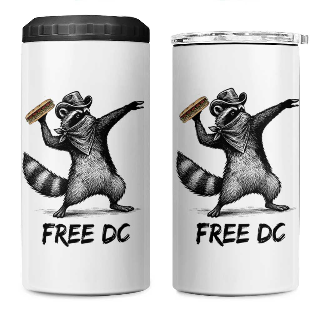 The Sandwich Guy Free DC 4 in 1 Can Cooler Tumbler Funny Racoon Meme