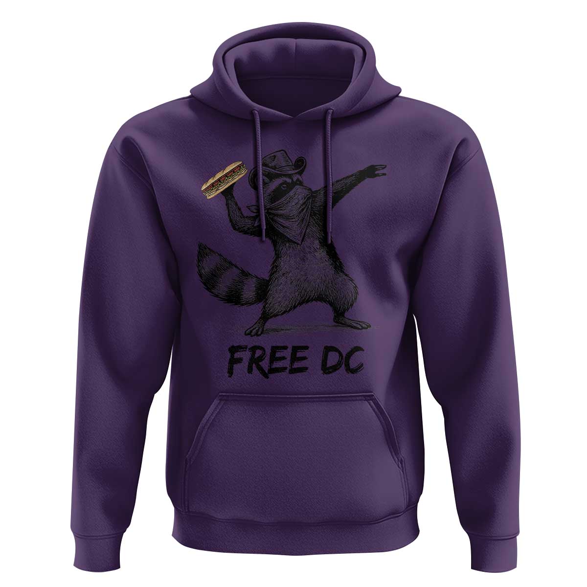 The Sandwich Guy Free DC Hoodie Funny Racoon Meme - Wonder Print Shop