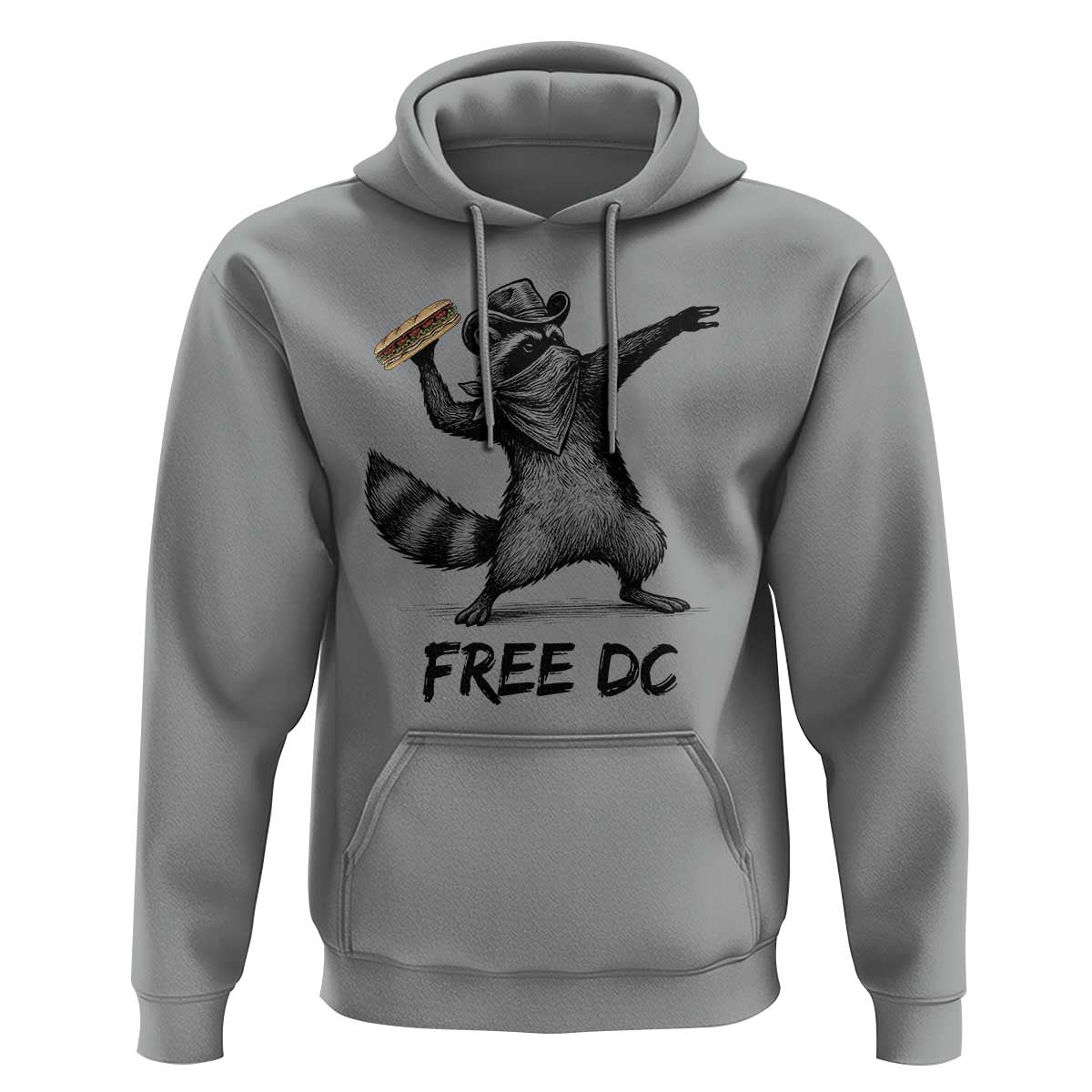 The Sandwich Guy Free DC Hoodie Funny Racoon Meme - Wonder Print Shop