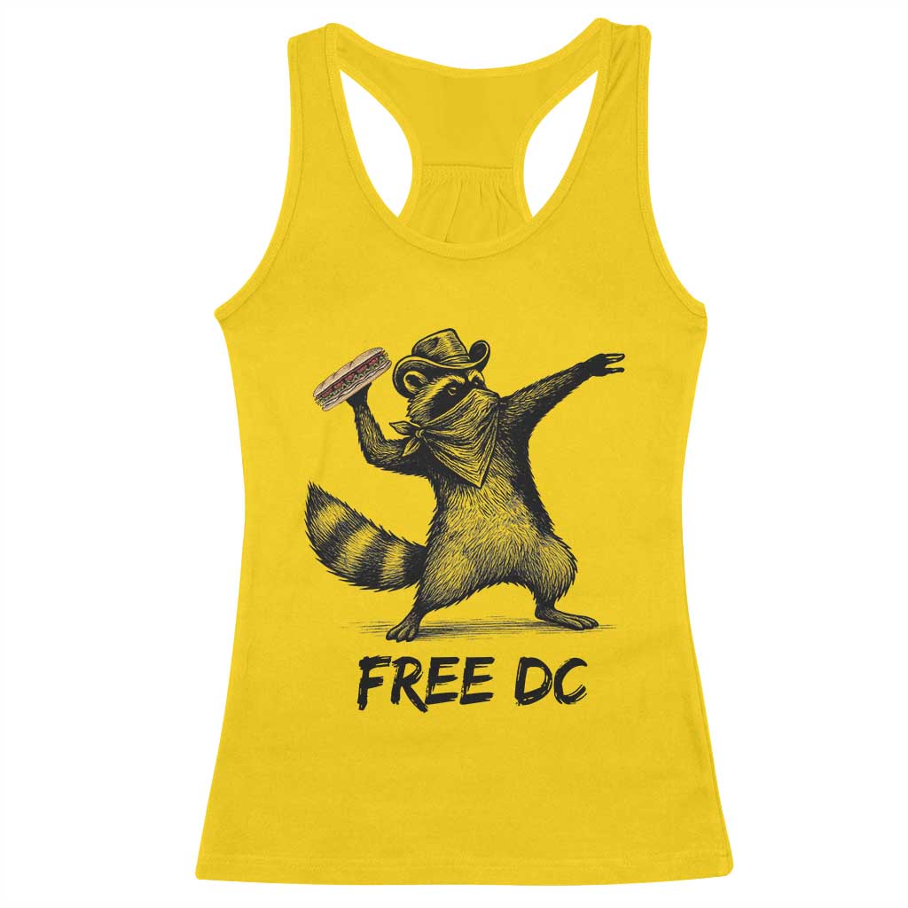 The Sandwich Guy Free DC Racerback Tank Top Funny Racoon Meme - Wonder Print Shop