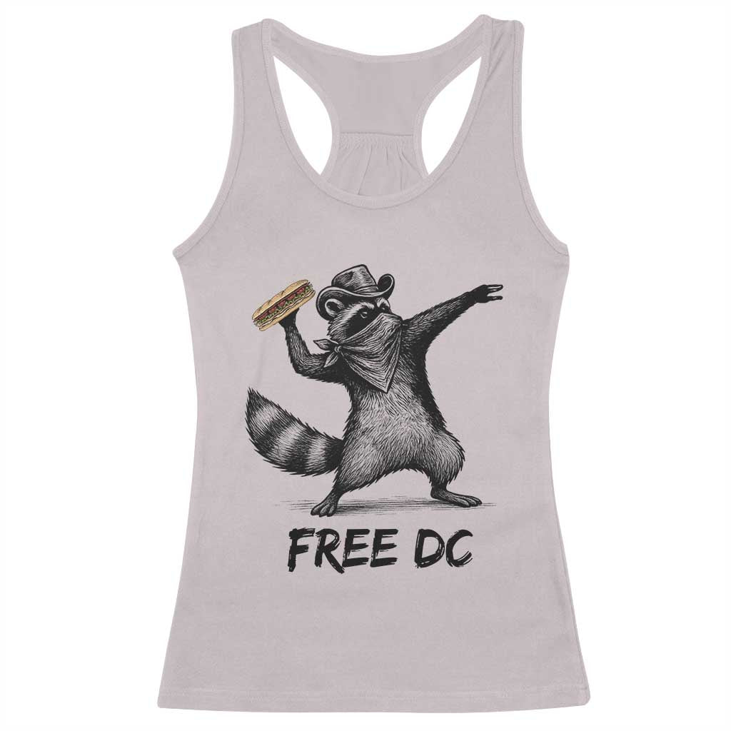 The Sandwich Guy Free DC Racerback Tank Top Funny Racoon Meme - Wonder Print Shop
