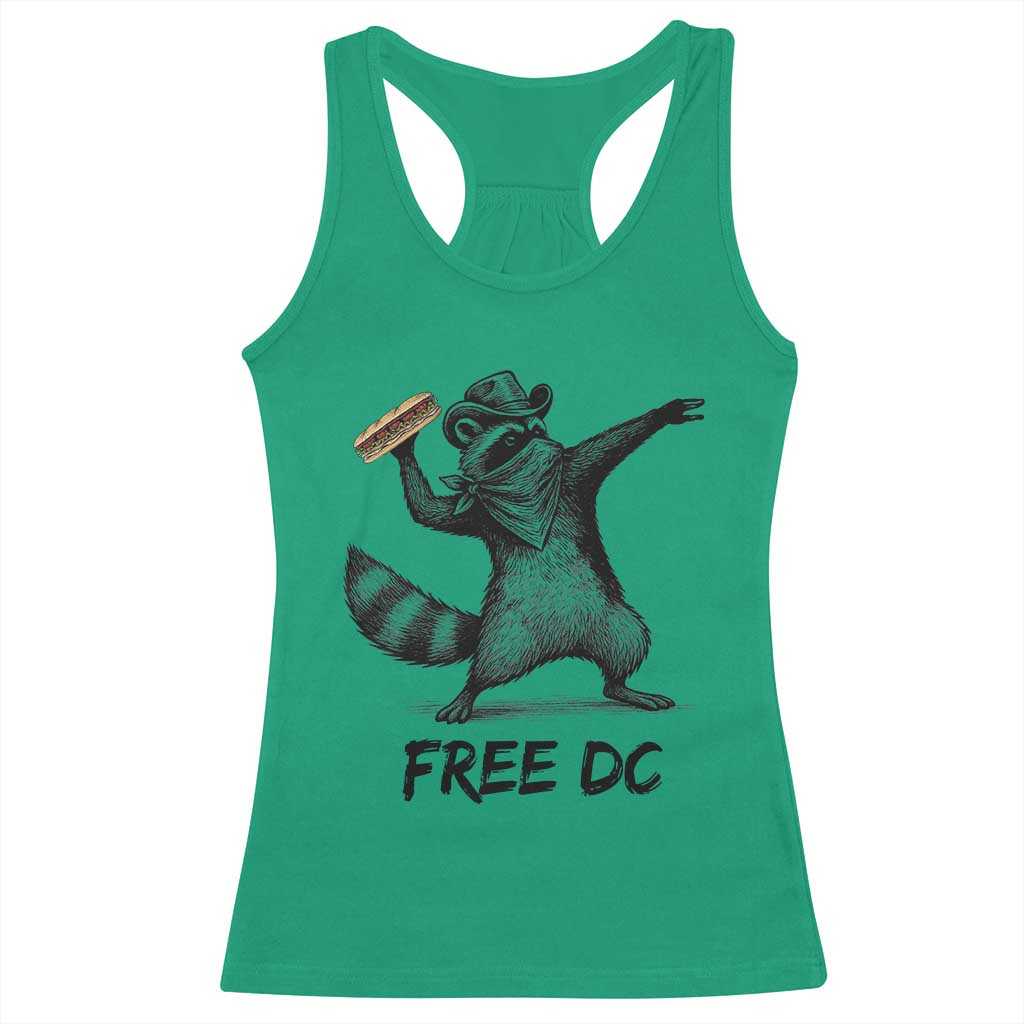 The Sandwich Guy Free DC Racerback Tank Top Funny Racoon Meme - Wonder Print Shop