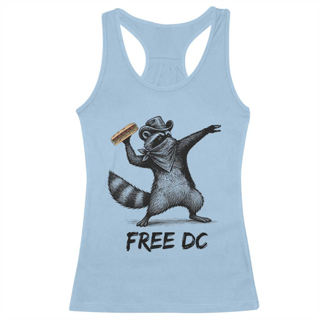 The Sandwich Guy Free DC Racerback Tank Top Funny Racoon Meme - Wonder Print Shop