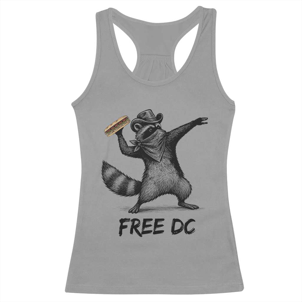 The Sandwich Guy Free DC Racerback Tank Top Funny Racoon Meme - Wonder Print Shop
