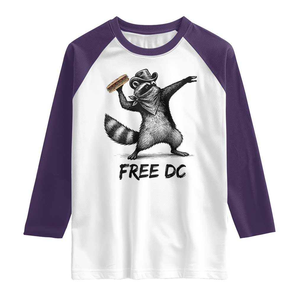 The Sandwich Guy Free DC Raglan Shirt Funny Racoon Meme - Wonder Print Shop