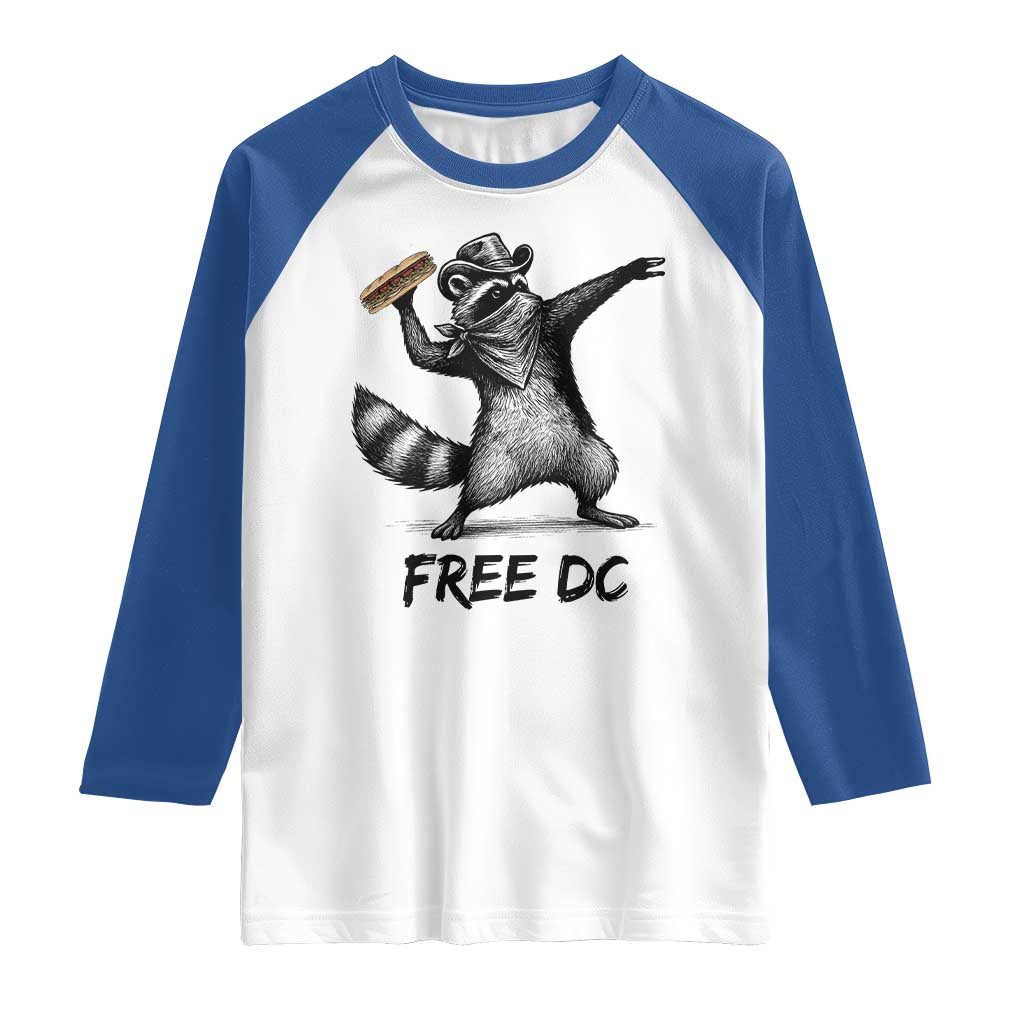 The Sandwich Guy Free DC Raglan Shirt Funny Racoon Meme - Wonder Print Shop