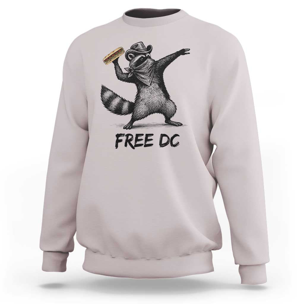 The Sandwich Guy Free DC Sweatshirt Funny Racoon Meme - Wonder Print Shop
