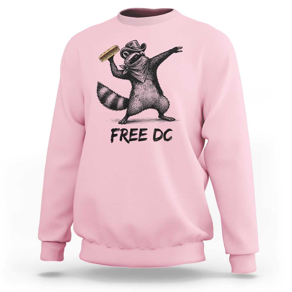 The Sandwich Guy Free DC Sweatshirt Funny Racoon Meme - Wonder Print Shop