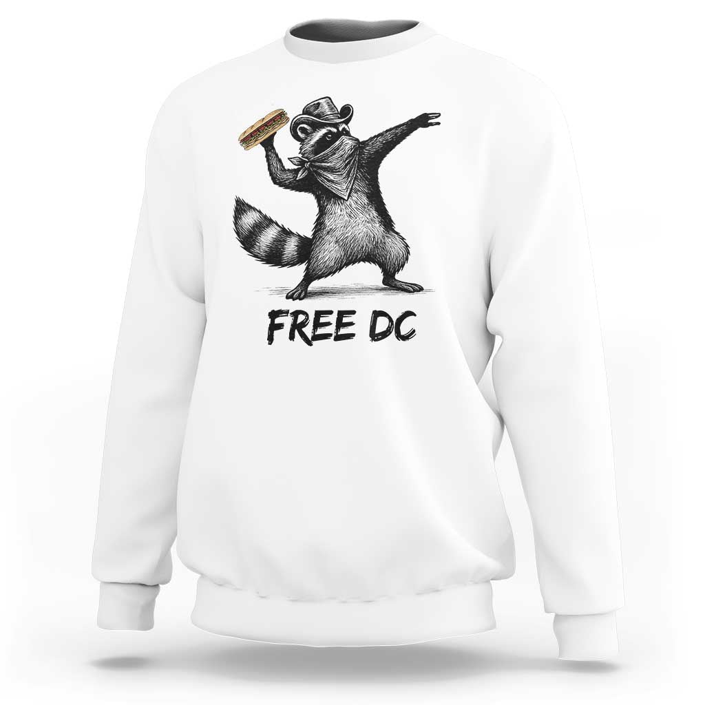 The Sandwich Guy Free DC Sweatshirt Funny Racoon Meme - Wonder Print Shop