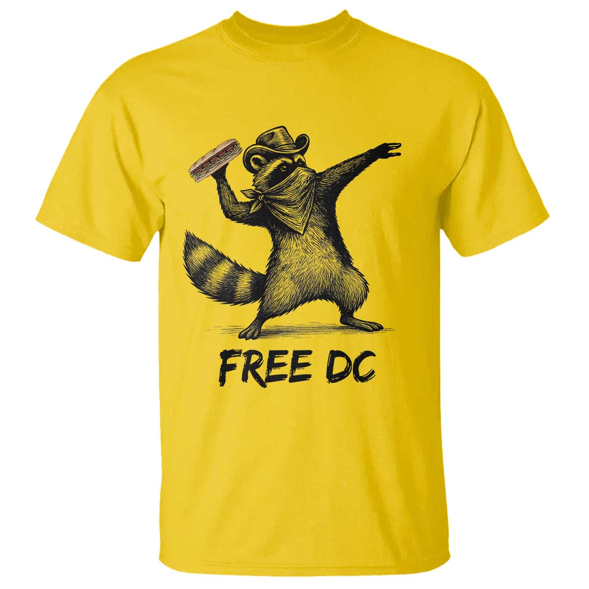 The Sandwich Guy Free DC T Shirt Funny Racoon Meme - Wonder Print Shop