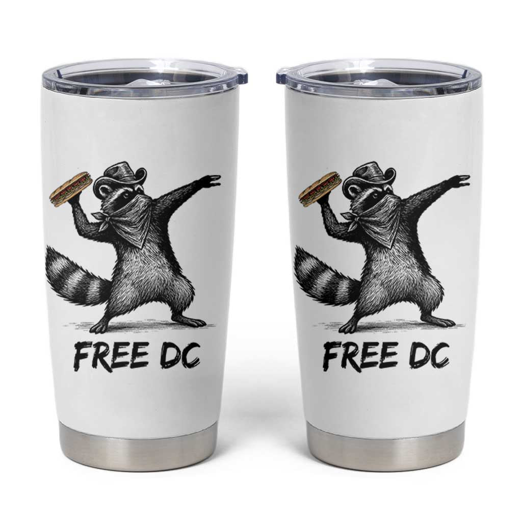 The Sandwich Guy Free DC Tumbler Cup Funny Racoon Meme