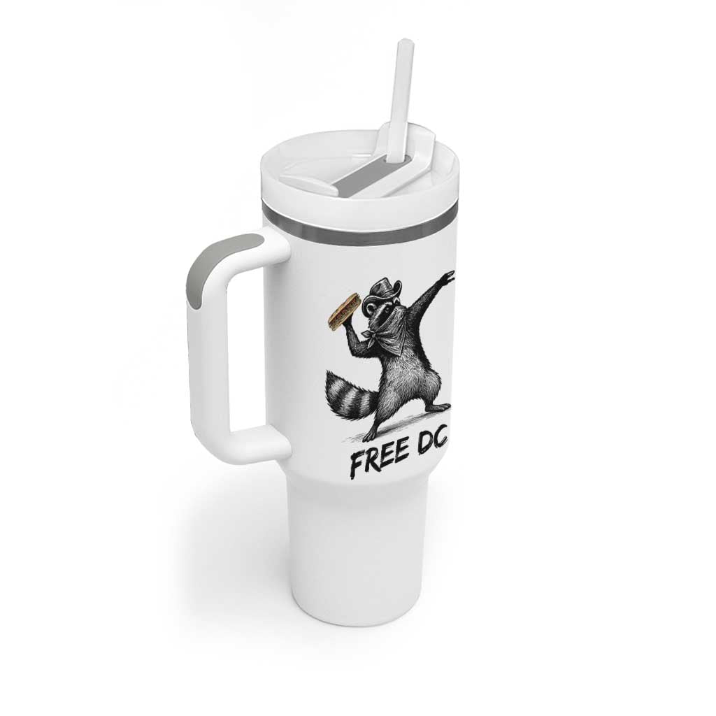 The Sandwich Guy Free DC Tumbler With Handle Funny Racoon Meme