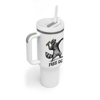 The Sandwich Guy Free DC Tumbler With Handle Funny Racoon Meme