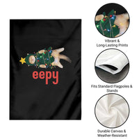 Cat Christmas Meme Garden Flag Eepy Kitten Silly Sleepy - Wonder Print Shop