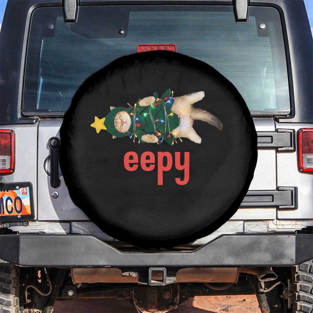 Cat Christmas Meme Spare Tire Cover Eepy Kitten Silly Sleepy - Wonder Print Shop