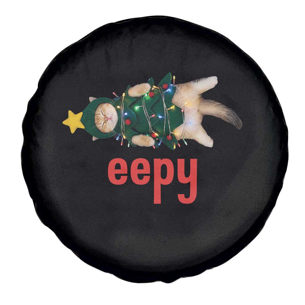 Cat Christmas Meme Spare Tire Cover Eepy Kitten Silly Sleepy - Wonder Print Shop