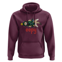 Cat Christmas Meme Hoodie Eepy Kitten Silly Sleepy - Wonder Print Shop