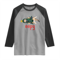 Cat Christmas Meme Raglan Shirt Eepy Kitten Silly Sleepy - Wonder Print Shop