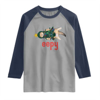 Cat Christmas Meme Raglan Shirt Eepy Kitten Silly Sleepy - Wonder Print Shop