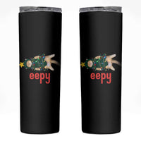 Cat Christmas Meme Skinny Tumbler Eepy Kitten Silly Sleepy - Wonder Print Shop