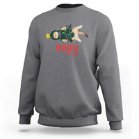 Cat Christmas Meme Sweatshirt Eepy Kitten Silly Sleepy - Wonder Print Shop