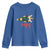 Cat Christmas Meme Youth Sweatshirt Eepy Kitten Silly Sleepy - Wonder Print Shop