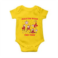 Funny Santa Christmas Baby Onesie Rizz Em With The Tism - Wonder Print Shop