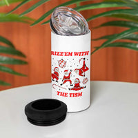 Funny Santa Christmas 4 in 1 Can Cooler Tumbler Rizz Em With The Tism - Wonder Print Shop
