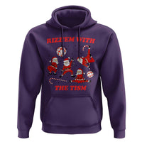 Funny Santa Christmas Hoodie Rizz Em With The Tism - Wonder Print Shop