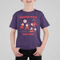 Funny Santa Christmas T Shirt For Kid Rizz Em With The Tism - Wonder Print Shop