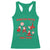 Funny Santa Christmas Racerback Tank Top Rizz Em With The Tism - Wonder Print Shop
