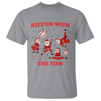 Funny Santa Christmas T Shirt Rizz Em With The Tism - Wonder Print Shop