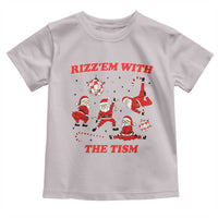 Funny Santa Christmas Toddler T Shirt Rizz Em With The Tism - Wonder Print Shop